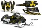 Preview: Meltdown Hintergrund = Schwarz, Designfarbe = Gelb für Arctic Cat Firecat/Sabercat (F5, F6, F7) 2003-2006
