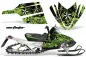 Preview: Northstar Hintergrund = Grün, Designfarbe = Weiß für Arctic Cat M Series/Crossfire Schneemobil 2007-2011