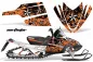 Preview: Northstar Hintergrund = Orange, Designfarbe = Weiß für Arctic Cat M Series/Crossfire Schneemobil 2007-2011