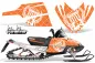 Preview: SilverStar - Reloaded Hintergrund = Orange, Designfarbe = Weiß für Arctic Cat M Series/Crossfire Schneemobil 2007-2011