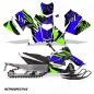 Preview: Retrospective Hintergrund = Grün, Designfarbe = Blau für Arctic Cat ZR 200 Schneemobil 2018-2024