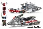 Preview: Mad Hatter Hintergrund = Weiß, Designfarbe = Rot für CAN-AM Sea Doo GSX Sitdown 1996-1999
