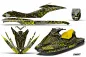 Preview: Swift Hintergrund = Schwarz, Designfarbe = Gelb für CAN-AM Sea Doo GTI Sitdown 2006-2010