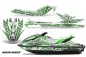 Preview: Widow Maker Hintergrund = Weiß, Designfarbe = Grün für CAN-AM Sea Doo GTI/GTR/GTS HD Sitdown 2011-2019