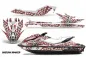 Preview: Widow Maker Hintergrund = Weiß, Designfarbe = Rot für CAN-AM Sea Doo GTI/GTR/GTS HD Sitdown 2011-2019