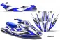 Preview: Slash Hintergrund = Weiß, Designfarbe = Blau für CAN-AM Sea Doo GTX Siege Avant Sitdown 1996-1999