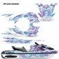 Preview: Psycho Kraken Hintergrund = Aqua Blau, Designfarbe = Pink für CAN-AM Sea-Doo RXT X GTX 300 2018-2024