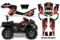 Preview: Tribal Flame Background = Black, Design color = Red for CAN-AM Outlander MAX 500/650/800 2006-2012