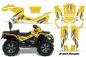 Preview: Tribal Flame Background = Yellow, Design color = White for CAN-AM Outlander MAX 500/650/800 2006-2012