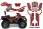 Preview: Widow Maker Background = Red, Design color = Silver for CAN-AM Outlander MAX 500/650/800 2006-2012