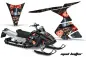 Preview: Mad Hatter Hintergrund = Schwarz, Designfarbe = Rot für CAN-AM Ski Doo RT Sled 2005-2009