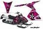 Preview: Northstar Hintergrund = Pink, Designfarbe = Weiß für CAN-AM Ski Doo RT Sled 2005-2009