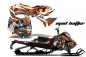 Preview: Mad Hatter Hintergrund = Orange, Designfarbe = Silber für CAN-AM Ski Doo Rev XM Summit Sled 2013-2016