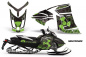 Preview: Meltdown Background = Black, Design color = Green for CAN-AM Ski Doo Rev XR/GSX/MXZ Sled 2009-2015