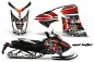 Preview: Mad Hatter Hintergrund = Schwarz, Designfarbe = Rot für CAN-AM Ski Doo Rev XR/GSX/MXZ Sled 2009-2015