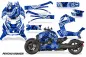 Preview: Psycho Kraken Hintergrund = Schwarz, Designfarbe = Blau für CAN-AM Ryker Rally up 2022+