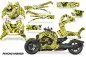 Preview: Psycho Kraken Hintergrund = Schwarz, Designfarbe = Gelb für CAN-AM Ryker Rally up 2022+