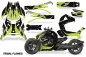 Preview: Tribal Flames Hintergrund = Schwarz, Designfarbe = Lime Grün für CAN-AM Ryker Rally up 2022+