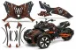 Preview: Widow Maker Hintergrund = Schwarz, Designfarbe = Orange für CAN-AM Spyder F3/F3-S