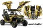 Preview: Mad-Hatter Hintergrund = Gelb, Designfarbe = Schwarz für CAN-AM Maverick 1000 X/RS/R/XDS Turbo 2013-2016
