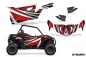 Preview: Dynamik Hintergrund = Schwarz, Designfarbe = Rot für CAN-AM BRP Maverick Sport 2 Türer ab 2019+