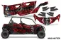 Preview: Mad Hatter Hintergrund = Rot, Designfarbe = Schwarz für CAN-AM BRP Maverick Sport MAX 4 Türer ab 2019+