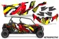 Preview: Retrospective Hintergrund = Gelb, Designfarbe = Rot für CAN-AM BRP Maverick Sport MAX 4 Türer ab 2019+