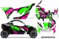 Preview: Retrospective Background = Pink, Design color = Green for CAN-AM Maverick X3 2016-2023