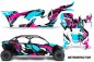 Preview: Retrospective Hintergrund = Pink, Designfarbe = Teal Blau für CAN-AM Maverick X3 X DS 4 Türer 2016-2023