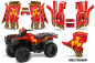 Preview: Meltdown Background = Red, Design color = Yellow for Honda Fourtrax TRX 500 Foreman 2014-2019