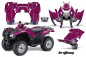 Preview: Brittany Background = Black, Design color = Pink for Honda Rancher/Rancher AT 2007-2013