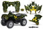 Preview: Meltdown Background = Green, Design color = Yellow for Honda Rancher/Rancher AT 2007-2013