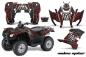 Preview: Widow Maker Background = Black, Design color = Red for Honda Rancher/Rancher AT 2007-2013