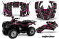 Preview: Butterfly Background = Black, Design color = Pink for Honda Recon ES Fourtrax 2005-2018