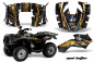 Preview: Mad Hatter Background = Black, Design color = Yellow for Honda Recon ES Fourtrax 2005-2018