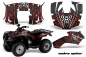 Preview: Widow Maker Background = Black, Design color = Red for Honda Recon ES Fourtrax 2005-2018