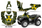 Preview: Meltdown Background = Green, Design color = Yellow for Honda Rincon/TRX 680 2006-2018