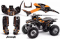 Preview: Toxicity Background = Black, Design color = Orange for Honda TRX 300EX 1993-2006