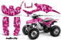 Preview: Butterfly Background = Pink, Design color = White for Honda TRX 300EX 1993-2006