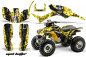 Preview: Mad Hatter Background = Yellow, Design color = Black for Honda TRX 300EX 1993-2006