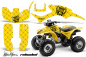 Preview: SilverStar- Reloaded Background = Yellow, Design color = Black for Honda TRX 300EX 1993-2006