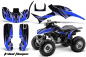 Preview: Tribal Flame Background = Black, Design color = Blue for Honda TRX 300EX 1993-2006
