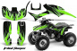 Preview: Tribal Flame Background = Black, Design color = Green for Honda TRX 300EX 1993-2006