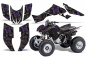 Preview: Butterfly Background = Black, Design color = Purple for Honda TRX 300EX 2007-2013