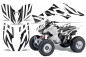 Preview: Zooted Background = Black, Design color = White for Honda TRX 300EX 2007-2013