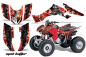 Preview: Mad Hatter Background = Red, Design color = Black for Honda TRX 300EX 2007-2013