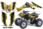 Preview: Mad Hatter Background = Yellow, Design color = Black for Honda TRX 300EX 2007-2013