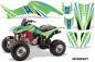 Preview: Intercept Background = Green, Design color = Blue for Honda TRX 400EX 1999-2007