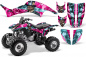 Preview: Mad Hatter Background = Pink, Design color = Blue for Honda TRX 400EX 1999-2007