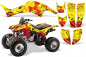 Preview: Meltdown Background = Yellow, Design color = Red for Honda TRX 400EX 1999-2007